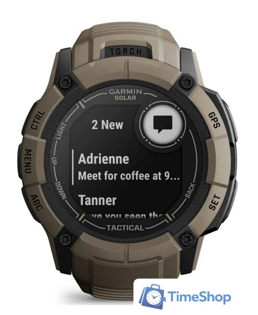 Умные часы Garmin Instinct 2x Solar Tactical Edition (светло-коричневый) - Изображение №9 — Интернет-магазин Time-Shop
