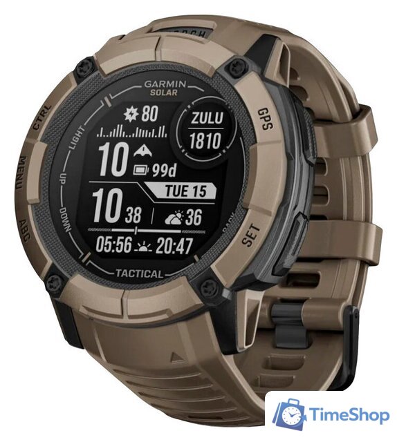 Умные часы Garmin Instinct 2x Solar Tactical Edition (светло-коричневый) - Изображение №1 — Интернет-магазин Time-Shop