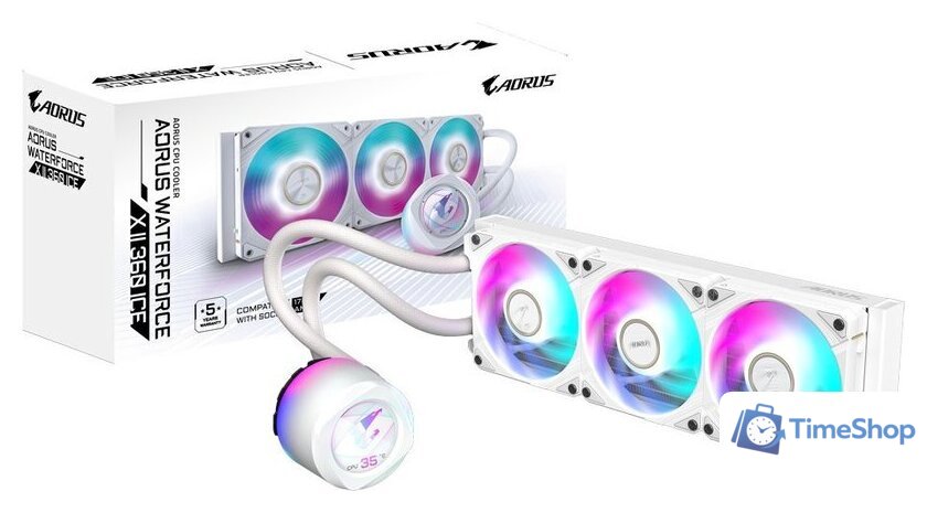 Система жидкостного охлаждения для процессора Gigabyte Aorus Waterforce X II 360 Ice - Изображение №5 — Интернет-магазин Time-Shop