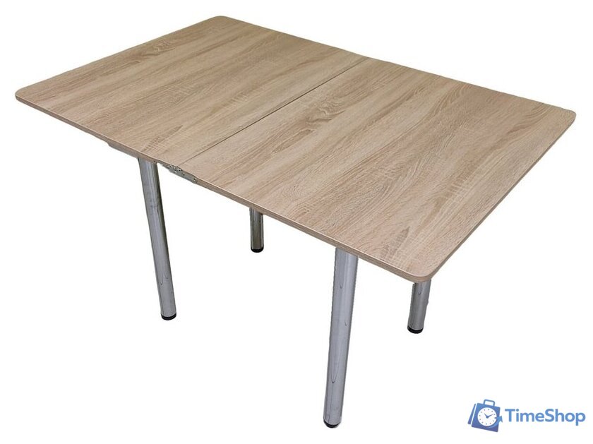 Кухонный стол СВД Юнио 80x60-120 012.Д2.Х (дуб сонома) - Изображение №3 — Интернет-магазин Time-Shop