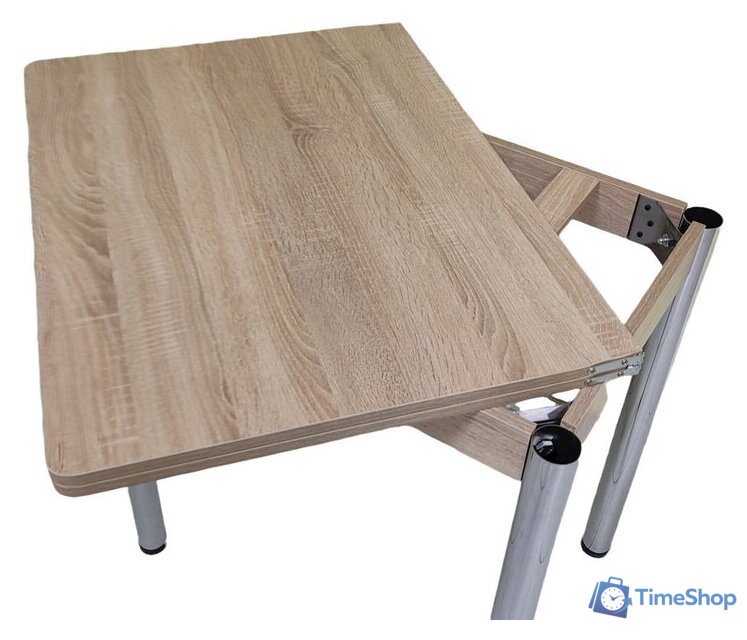 Кухонный стол СВД Юнио 80x60-120 012.Д2.Х (дуб сонома) - Изображение №2 — Интернет-магазин Time-Shop