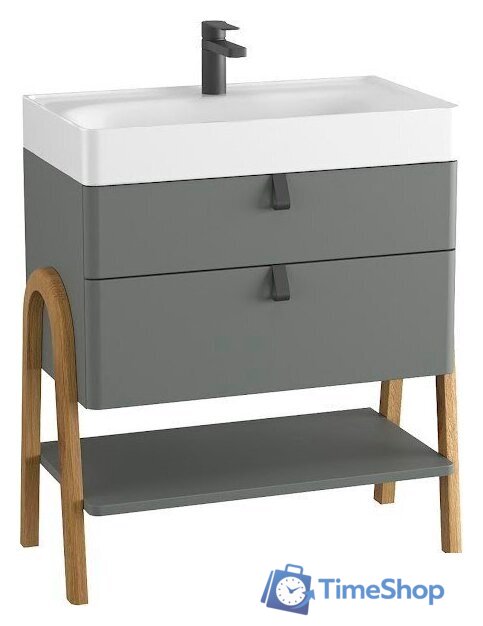  Lauter Тумба под умывальник Estel 70 (серо-зеленый п/мат) - Изображение №1 — Интернет-магазин Time-Shop