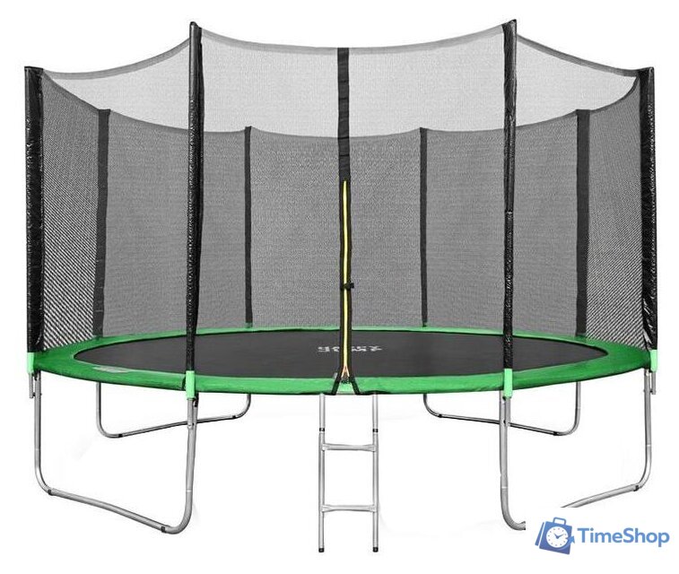 Батут Happy Jump 14ft Pro 435 см с внешней сеткой и лестницей - Изображение №1 — Интернет-магазин Time-Shop