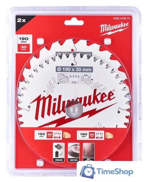 Набор пильных дисков Milwaukee 4932479574 - Изображение №1 — Интернет-магазин Time-Shop