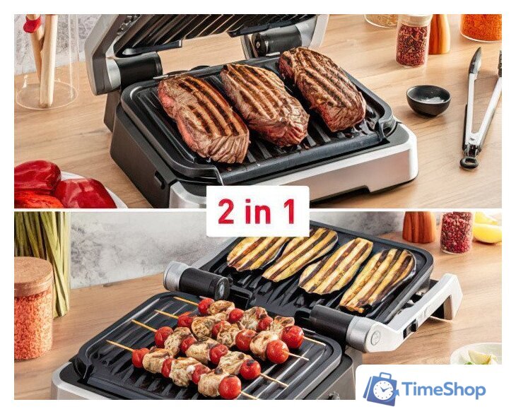 Электрогриль Tefal OptiGrill 2 in 1 GC772D30 - Изображение №7 — Интернет-магазин Time-Shop
