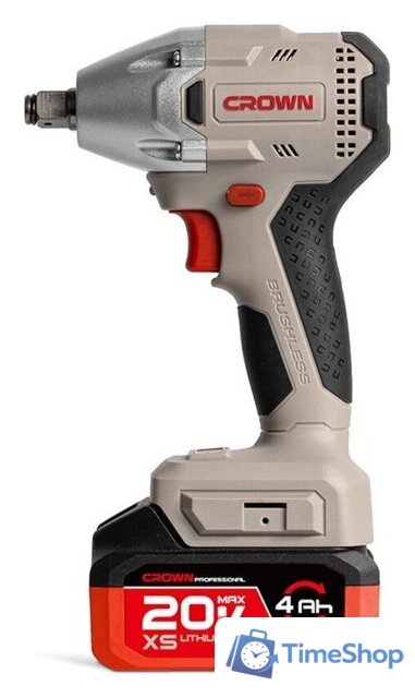 Гайковерт Crown CT22046XS-4 BMC (с 2-мя АКБ, кейс) - Изображение №2 — Интернет-магазин Time-Shop