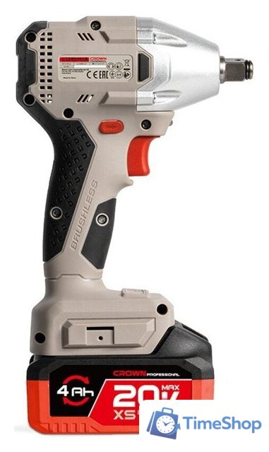 Гайковерт Crown CT22046XS-4 BMC (с 2-мя АКБ, кейс) - Изображение №3 — Интернет-магазин Time-Shop