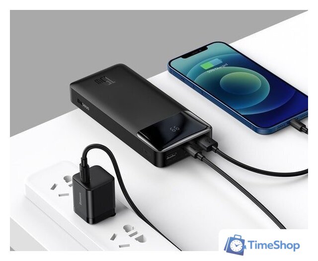 Внешний аккумулятор Baseus Bipow Digital Display PPDML-J01 20000mAh (черный) - Изображение №9 — Интернет-магазин Time-Shop