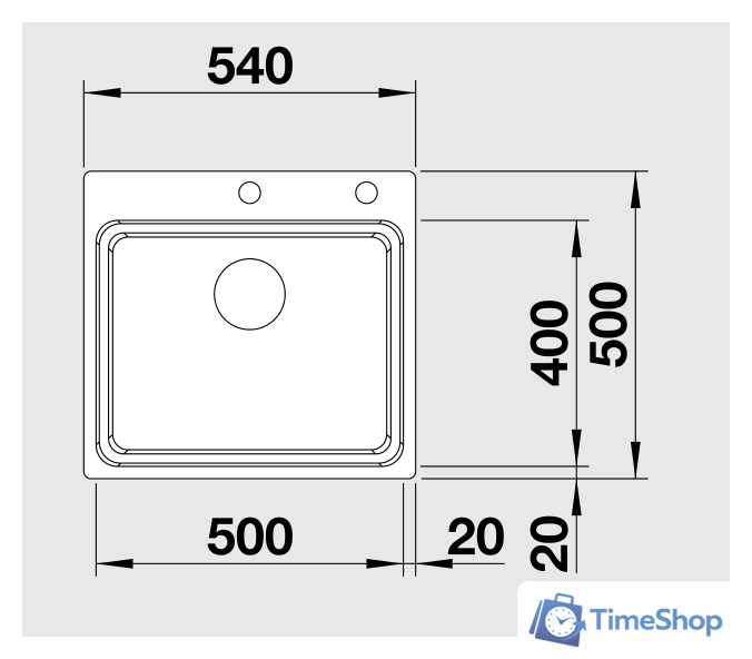 Кухонная мойка Blanco Etagon 500-IF/A [521748] - Изображение №2 — Интернет-магазин Time-Shop
