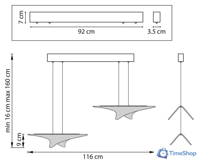 Припотолочная люстра Lightstar Varese 731323 - Изображение №6 — Интернет-магазин Time-Shop