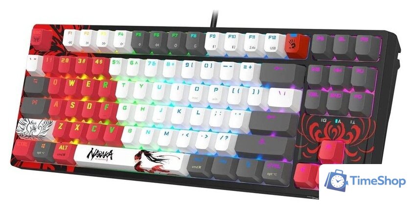 Клавиатура A4Tech Bloody WS87 Naraka (Bloody BLMS Red Plus) - Изображение №6 — Интернет-магазин Time-Shop