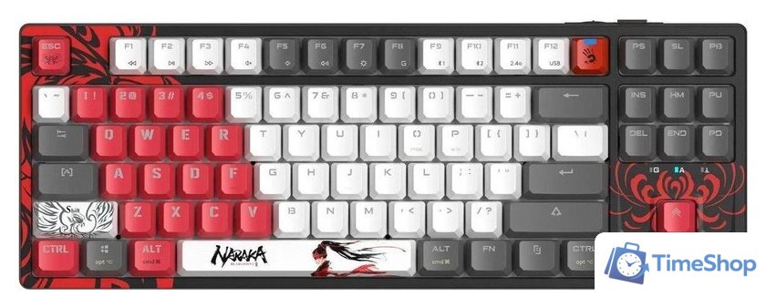 Клавиатура A4Tech Bloody WS87 Naraka (Bloody BLMS Red Plus) - Изображение №2 — Интернет-магазин Time-Shop