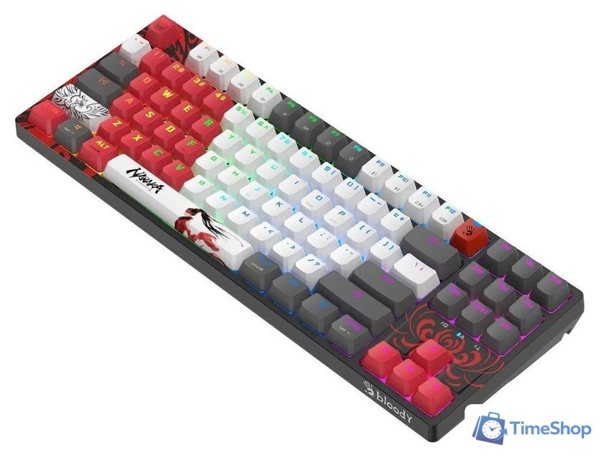 Клавиатура A4Tech Bloody WS87 Naraka (Bloody BLMS Red Plus) - Изображение №4 — Интернет-магазин Time-Shop