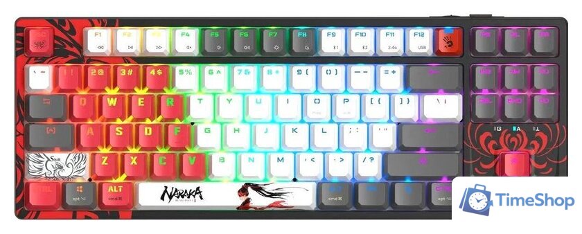 Клавиатура A4Tech Bloody WS87 Naraka (Bloody BLMS Red Plus) - Изображение №1 — Интернет-магазин Time-Shop