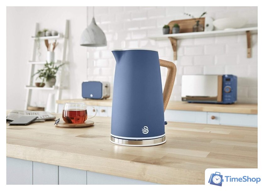 Электрический чайник Swan SK14610BLUN - Изображение №4 — Интернет-магазин Time-Shop