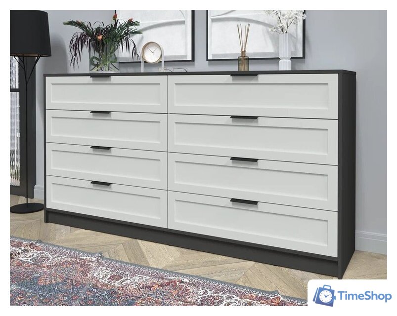 Комод Интерлиния Концепт Тренд КТ-К197 (антрацит/грей) - Изображение №3 — Интернет-магазин Time-Shop