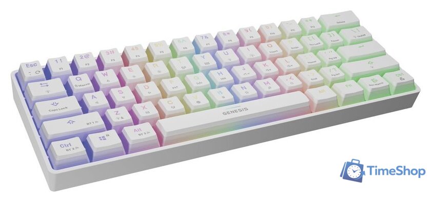 Клавиатура Genesis Thor 660 (белый, нет кириллицы) - Изображение №2 — Интернет-магазин Time-Shop