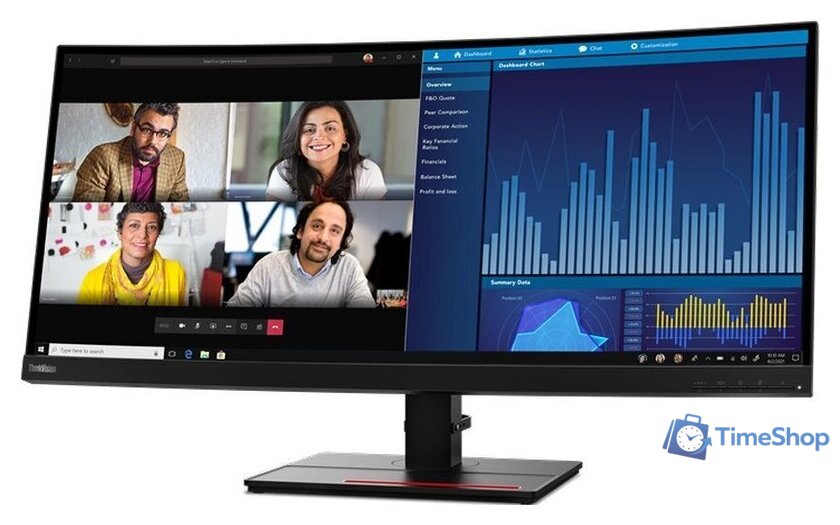 Монитор Lenovo ThinkVision P34w-20 62DCRAT3EU - Изображение №2 — Интернет-магазин Time-Shop