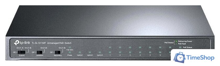 Неуправляемый коммутатор TP-Link TL-SL1311MP - Изображение №1 — Интернет-магазин Time-Shop