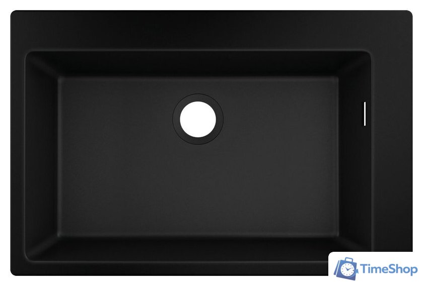 Кухонная мойка Hansgrohe S51 S510-F660 Zlewozmywak nablatowy 660 43313170 (черный графит) - Изображение №1 — Интернет-магазин Time-Shop