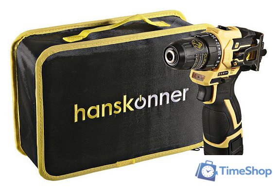 Дрель-шуруповерт Hanskonner HCD1645BLC (с 2-мя АКБ, сумка) - Изображение №1 — Интернет-магазин Time-Shop