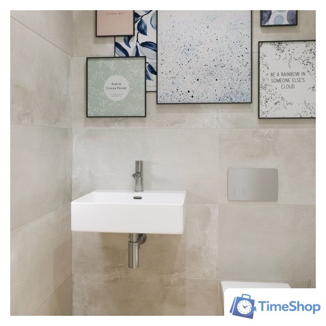 Умывальник Lauter 21478 + клапан 21190W + сифон 21635W (белый матовый) - Изображение №6 — Интернет-магазин Time-Shop