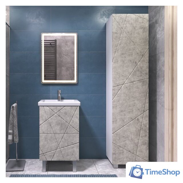  Vigo Тумба под умывальник Geometry 500-0-2 Фостер (бетон) - Изображение №6 — Интернет-магазин Time-Shop