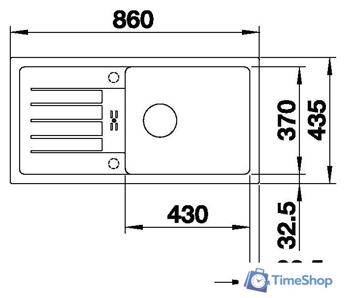 Кухонная мойка Blanco Favum XL 6 S 524235 (белый) - Изображение №3 — Интернет-магазин Time-Shop