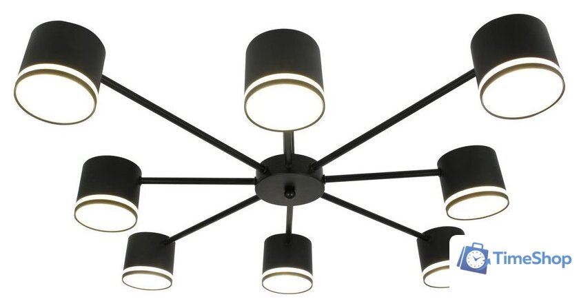 Припотолочная люстра Mirastyle XL-60350/8 BK - Изображение №1 — Интернет-магазин Time-Shop