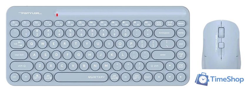 Офисный набор A4Tech Fstyler FG3200 Air (синий) - Изображение №1 — Интернет-магазин Time-Shop