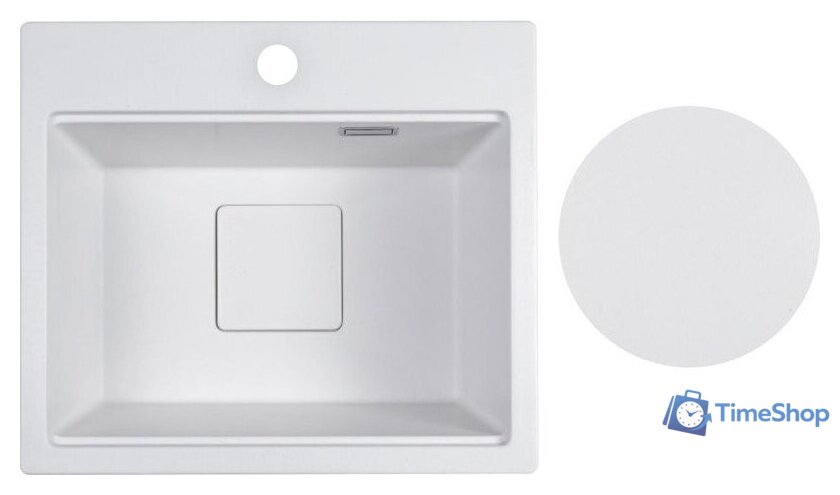 Кухонная мойка Marblan Comfort 48 (иней, с сифоном) - Изображение №1 — Интернет-магазин Time-Shop