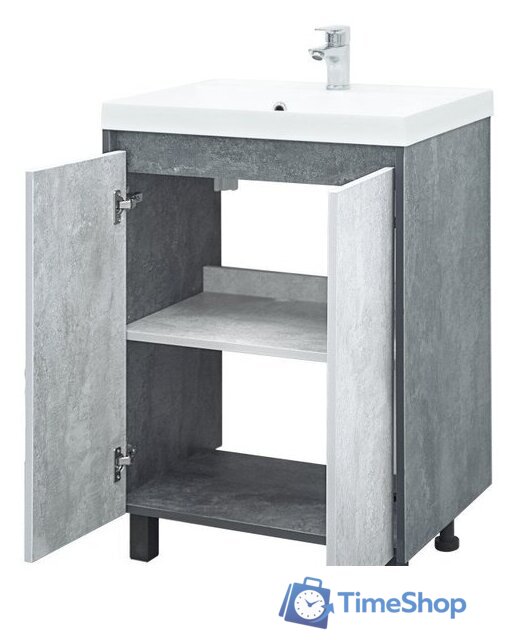  Doratiz Тумба под умывальник Крит 60 9908.128 (серый) - Изображение №5 — Интернет-магазин Time-Shop