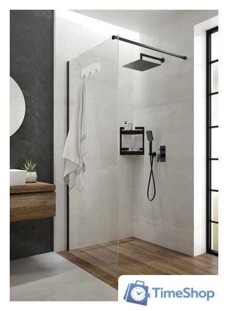 Душевая стенка Deante Mokko Nero Walk-In KQM_N39P - Изображение №3 — Интернет-магазин Time-Shop