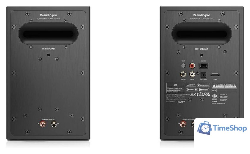 Полочная акустика Audio Pro A28 (черный) - Изображение №6 — Интернет-магазин Time-Shop
