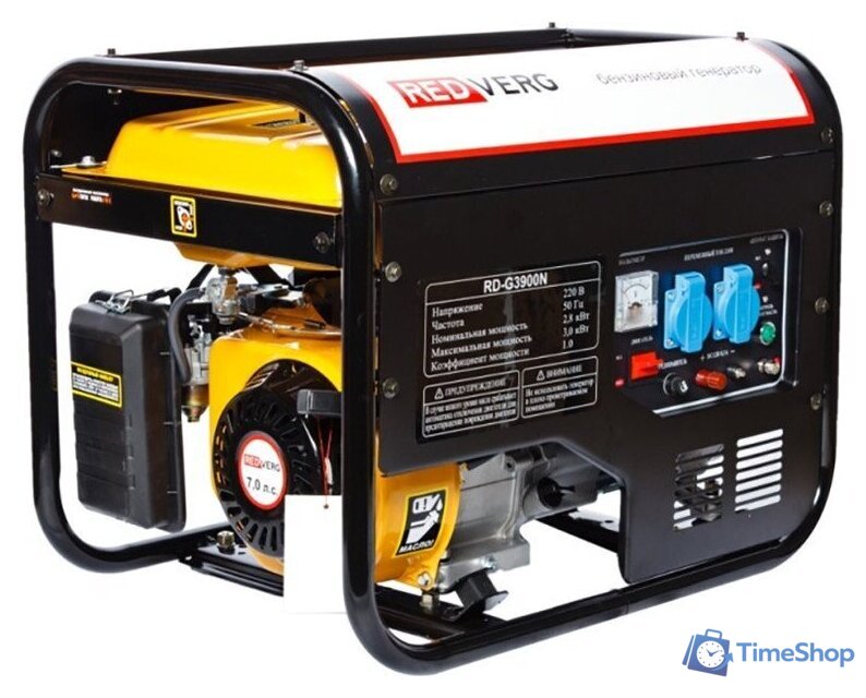 Бензиновый генератор RedVerg RD-G3900N - Изображение №4 — Интернет-магазин Time-Shop