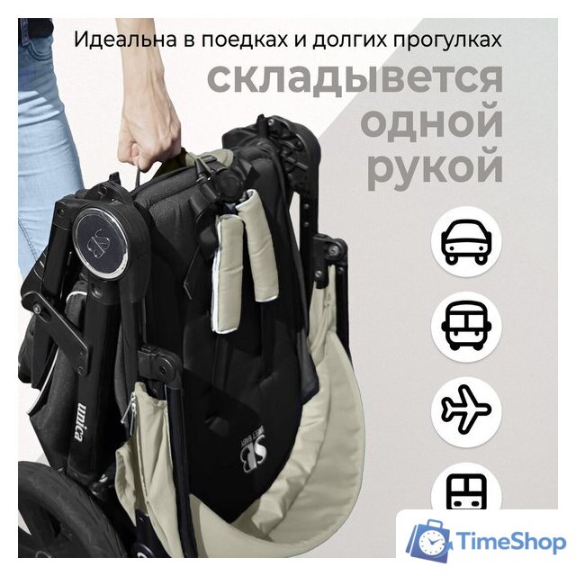 Коляска прогулочная «книга» Sweet Baby Unica (оливковый зеленый) - Изображение №10 — Интернет-магазин Time-Shop