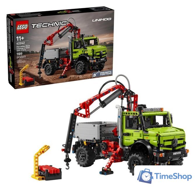 Конструктор LEGO 42242 Грузовик Mercedes-Benz Unimog U 5023 с краном - Изображение №1 — Интернет-магазин Time-Shop