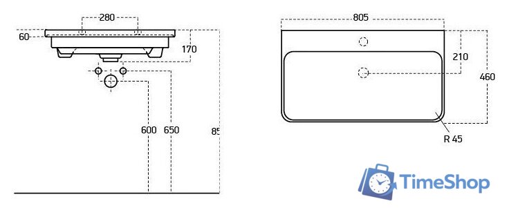  Misty Тумба под умывальник Victory 80 VIC-07080-50-03Я+11080-KL - Изображение №8 — Интернет-магазин Time-Shop