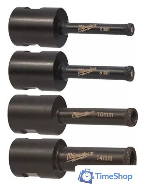 Набор коронок Milwaukee 4932471863 (4 шт) - Изображение №2 — Интернет-магазин Time-Shop