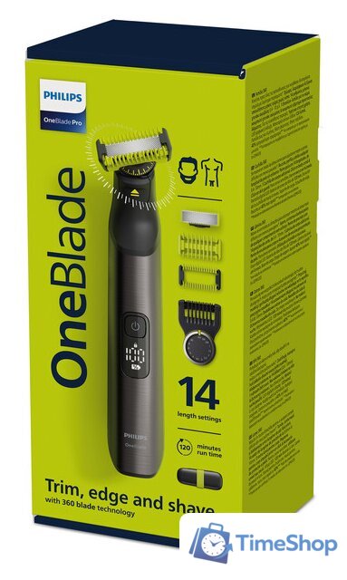 Универсальный триммер Philips OneBlade Pro QP6651/61 - Изображение №2 — Интернет-магазин Time-Shop