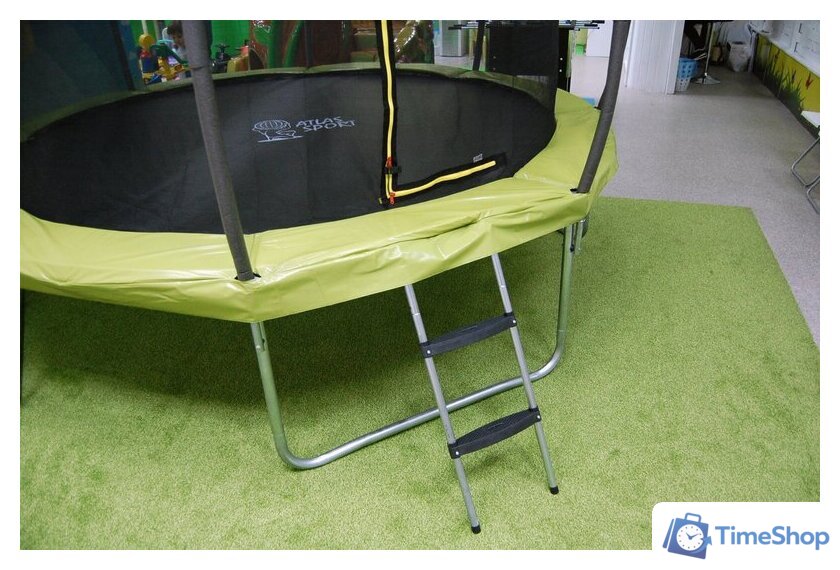 Батут Atlas Sport 252 см - 8ft Master (с лестницей, зеленый) - Изображение №4 — Интернет-магазин Time-Shop