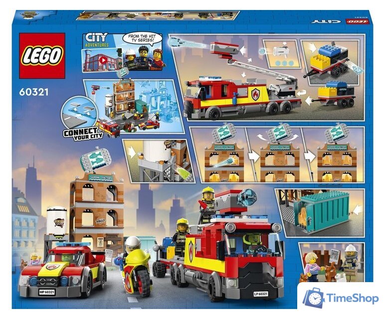 Конструктор LEGO City 60321 Пожарная команда - Изображение №38 — Интернет-магазин Time-Shop