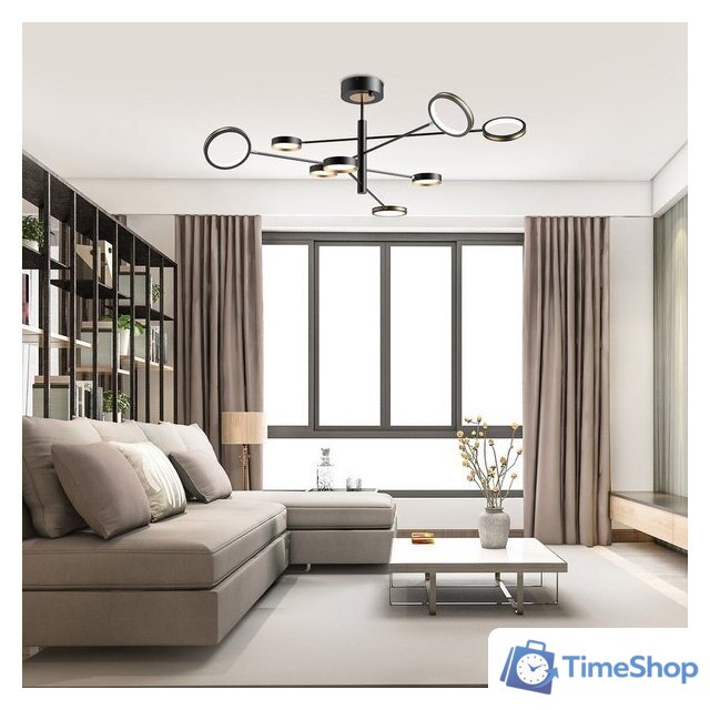 Люстра средней высоты Yeelight Arowana Chandelier C2103 YLDL029 (8 плафонов) - Изображение №7 — Интернет-магазин Time-Shop