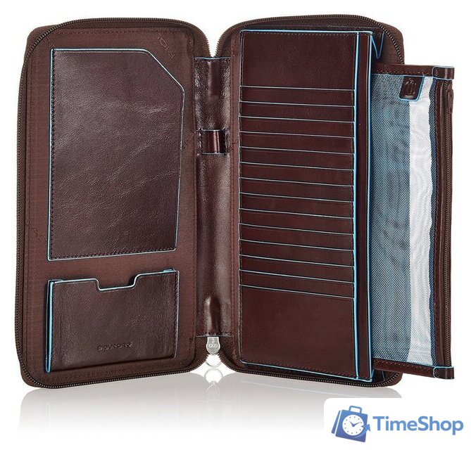 Кошелек Piquadro Blue square PP3246B2/MO - Изображение №4 — Интернет-магазин Time-Shop