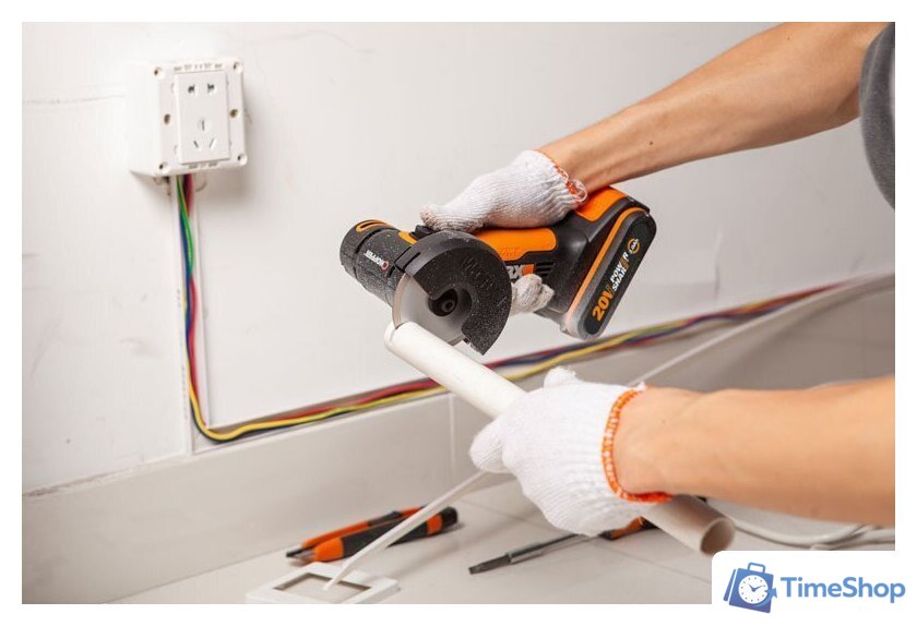 Угловая шлифмашина Worx WX801.9 (без АКБ) - Изображение №11 — Интернет-магазин Time-Shop