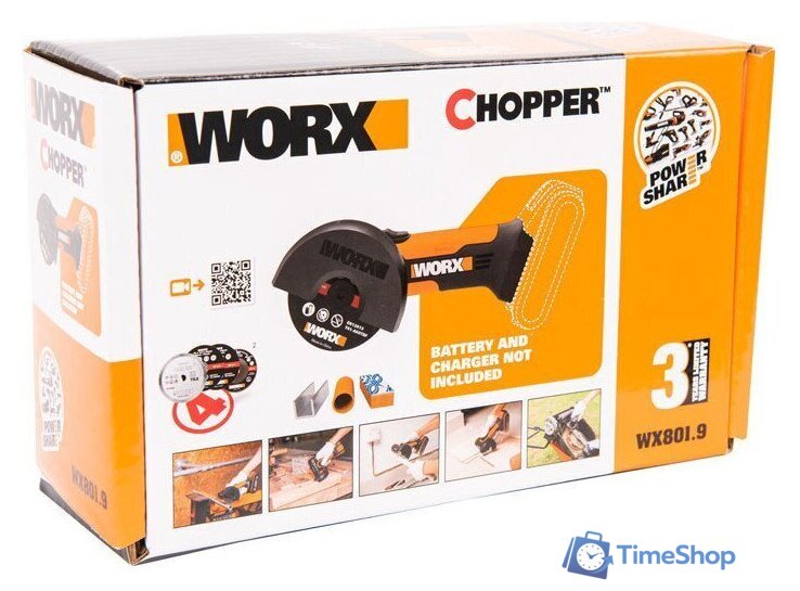 Угловая шлифмашина Worx WX801.9 (без АКБ) - Изображение №9 — Интернет-магазин Time-Shop