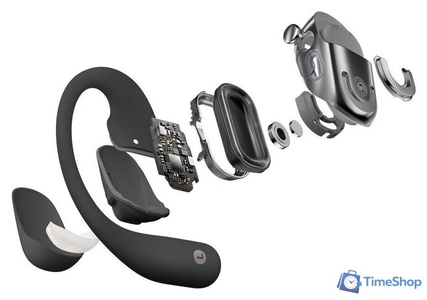 Наушники Shokz Shokz OpenFit 2 (черный) - Изображение №4 — Интернет-магазин Time-Shop