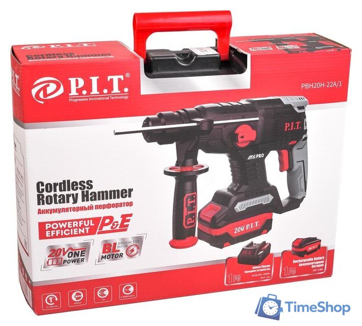 Перфоратор P.I.T. PBH20H-22A/1 (с 1-им АКБ, кейс) - Изображение №7 — Интернет-магазин Time-Shop