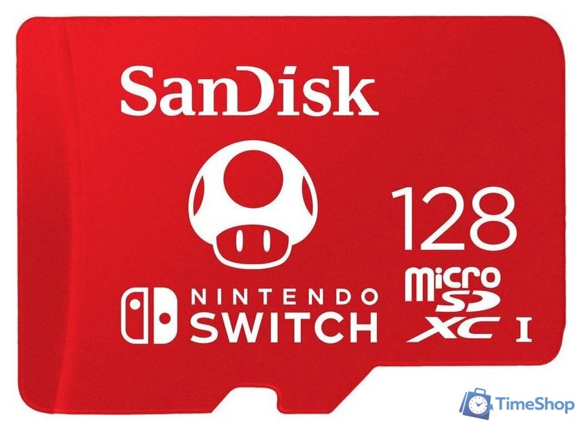 Карта памяти SanDisk Nintendo Switch Licensed Card Super Mario Edition microSDXC 128GB SDSQXAO-128G-GNCZN - Изображение №1 — Интернет-магазин Time-Shop
