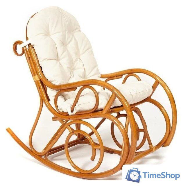 Кресло-качалка TetChair Milano без подушки (коньяк) - Изображение №1 — Интернет-магазин Time-Shop